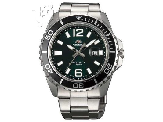 PoulaTo: ORIENT SUBMARINER STYLE SCUBA DIVER 200M DARK GREEN DIAL WATCH PLUS FREE BAND